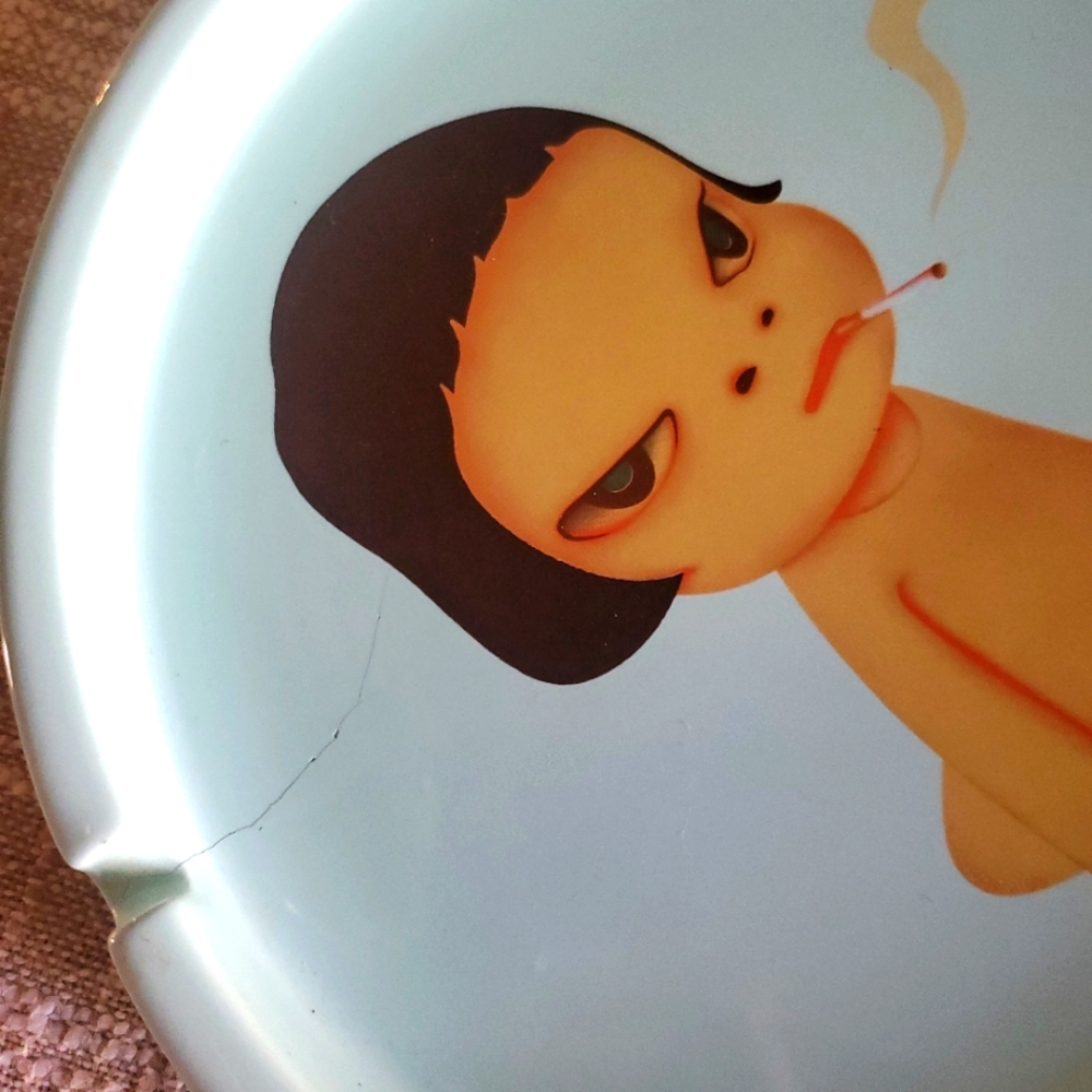Yoshitoma nara 2002 too young to die ashtray